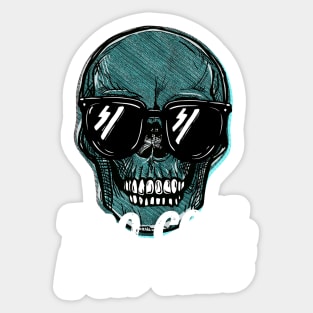 Copy of Skull Too Cool For This Sticker